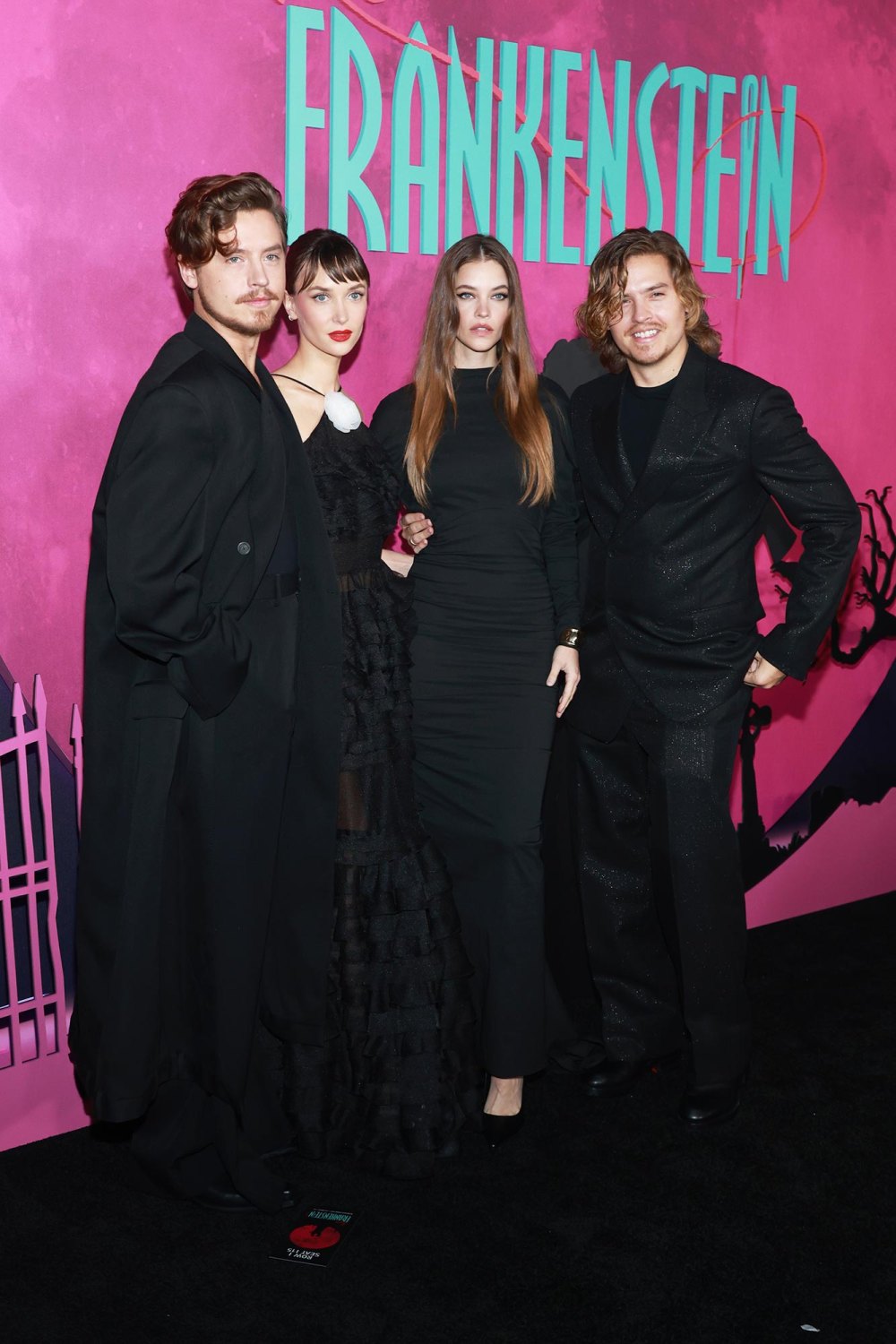 Dylan Sprouse and Barbara Palvin Coordinate in Black on Date Night at Lisa Frankenstein Screening