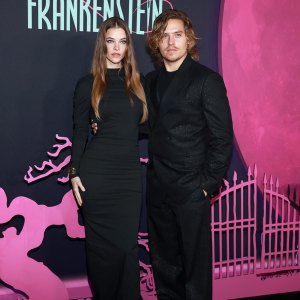 Dylan Sprouse and Barbara Palvin Coordinate in Black on Date Night at Lisa Frankenstein Screening