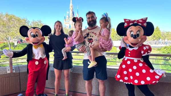 Eagles' Jason Kelce and Wife Kylie Kelce Have the Happiest Day at Disney World With 3 Daughters