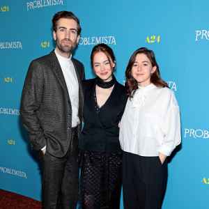 Emma Stone and Dave McCary Make Rare Red Carpet Appearance at NYC Screening