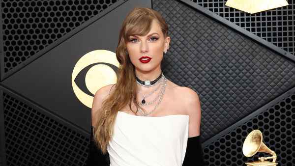 Feature Taylor Swift Arrives at the 2024 Grammy Awards Without Travis Kelce Ahead of the Super Bowl