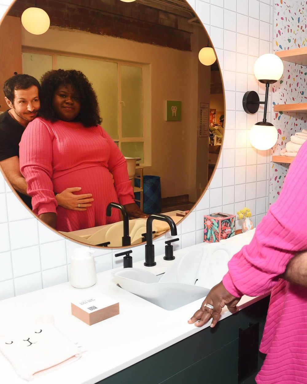 Gabourey Sidibe Pregnant Expecting Twins With Husband Brandon Frankel Double the Fun 096