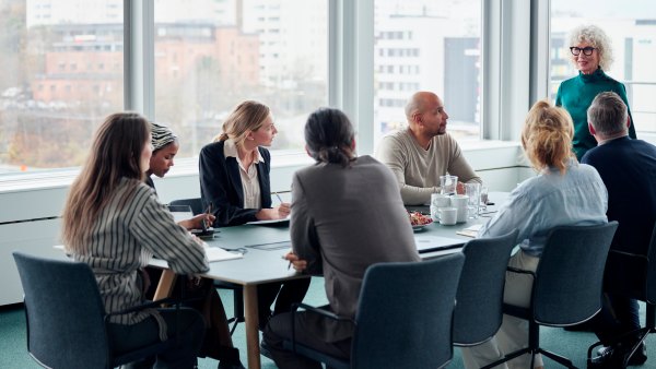 People during business meeting