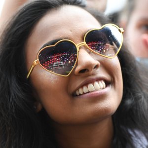 Heart-shaped glasses