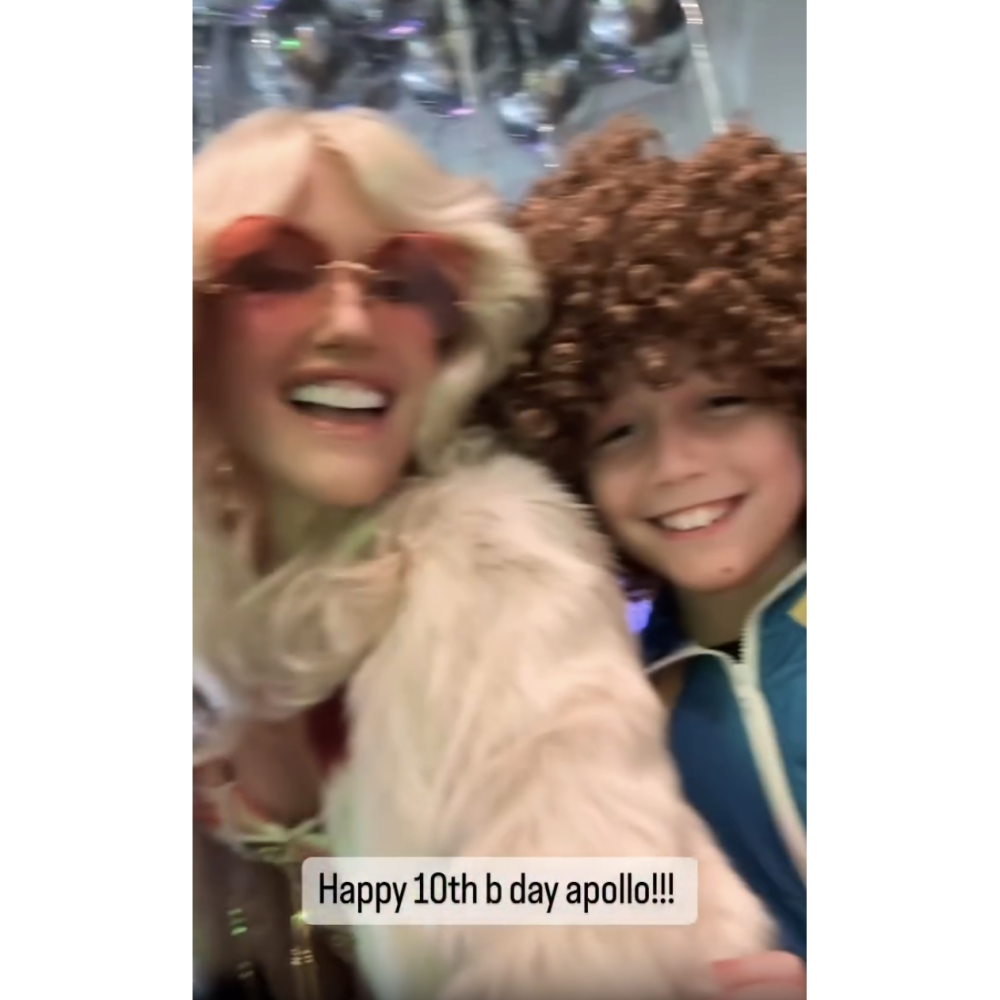 Gwen Stefani and Blake Shelton Celebrate Son Apollo s 10th Birthday Disco Style