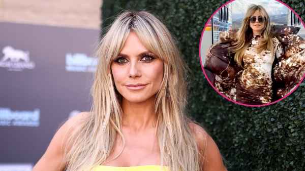 Heidi Klum Effortlessly Pulls off Animal Print Dress and Matching Coat While Dancing in a Parking Lot