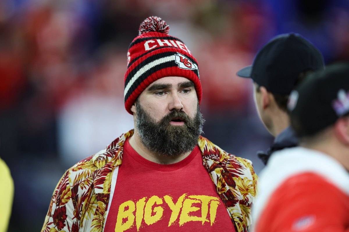Jason Kelce Denies Falling Into Plant After Viral Super Bowl Video | Us ...