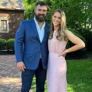 Jason Kelce and Kylie Kelce Hang Out at Bar While Visiting the Jersey Shore Over the Weekend