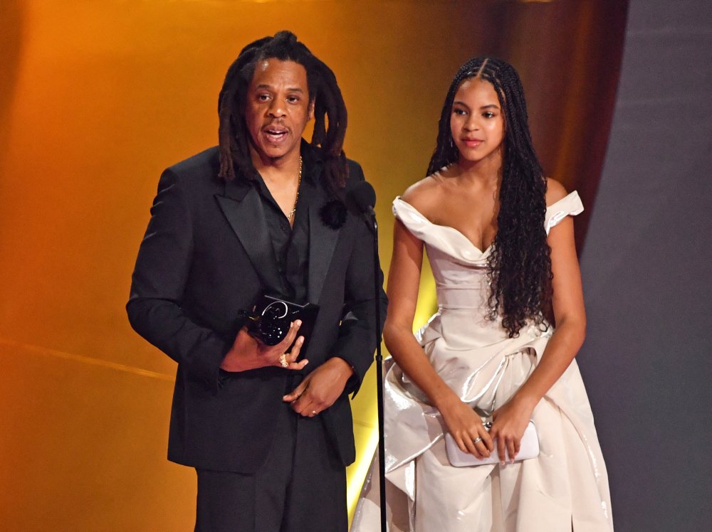 Jay-Z Shades Grammys for Beyonce Snubs With Blue Ivy by His Side