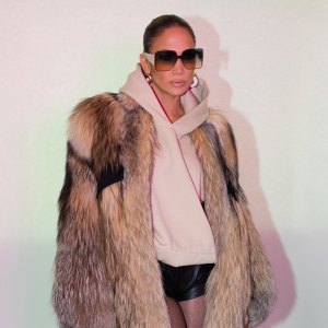 Jennifer Lopez joins Apple Music Radio host Ebro Darden on "This Is Me…Now" Radio on Apple Music 1 on February 16, 2024 in New York City.
