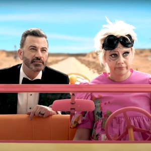 Jimmy Kimmel Gets Lost in Barbieland in Oscars Promo Featuring Ryan Gosling and America Ferrera
