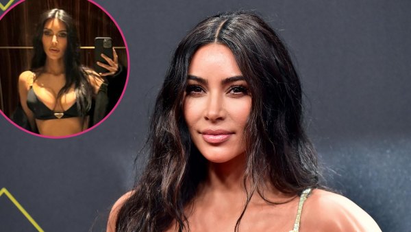 Kim Kardashian Shows Off Her Curves in Prada Bra