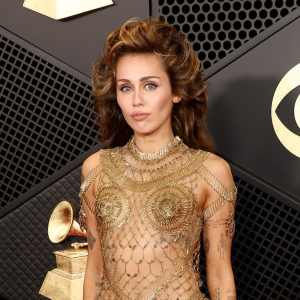 Miley Cyrus Is a Golden Goddess at the 2024 Grammys After Receiving 6 Nominations