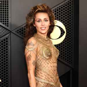 Miley Cyrus Is a Golden Goddess at the 2024 Grammys After Receiving 6 Nominations