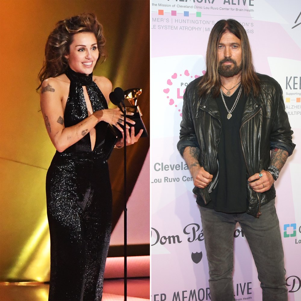 Miley Cyrus Leaves Dad Billy Ray Out of Extended Grammys Speech