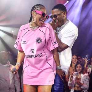 Pregnant Ashanti and Boyfriend Nelly Make the Perfect Duet Partners During E11EVEN Anniversary Bash