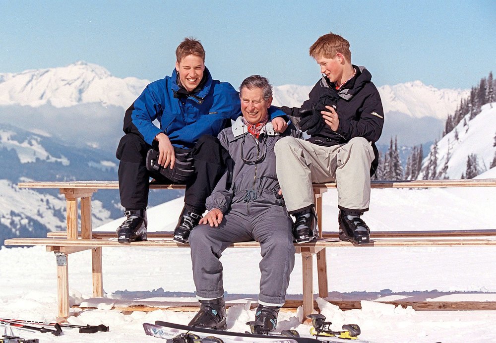 Prince William and Prince Harry Us Weekly 2409 Skiing Prince Charles