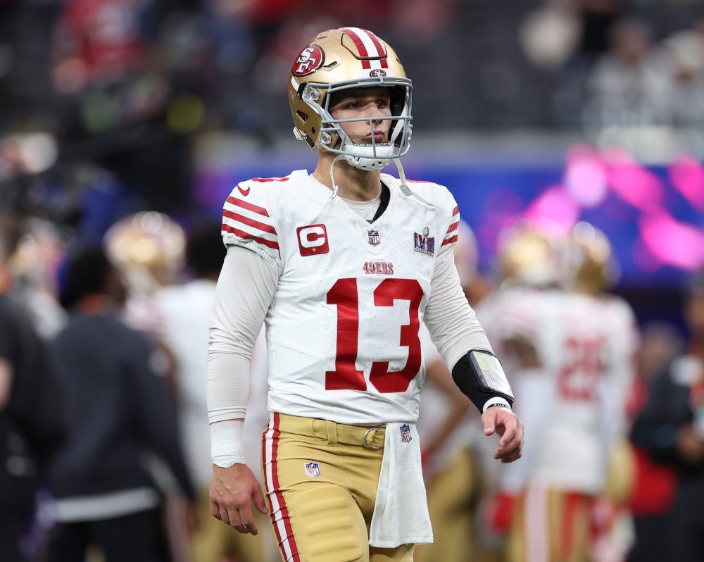 49ers Quarterback Brock Purdy Looks Somber After Super Bowl 2024 Loss