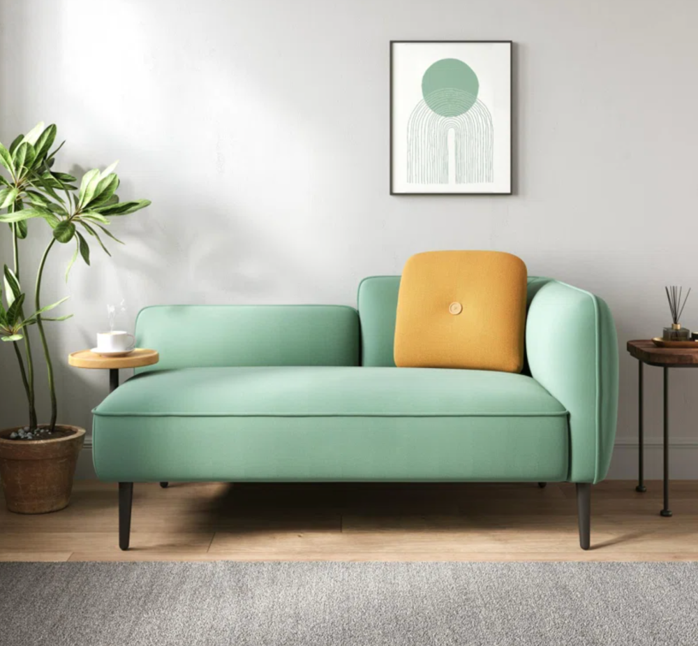 Wade Logan Batya 57.1'' Upholstered Loveseat