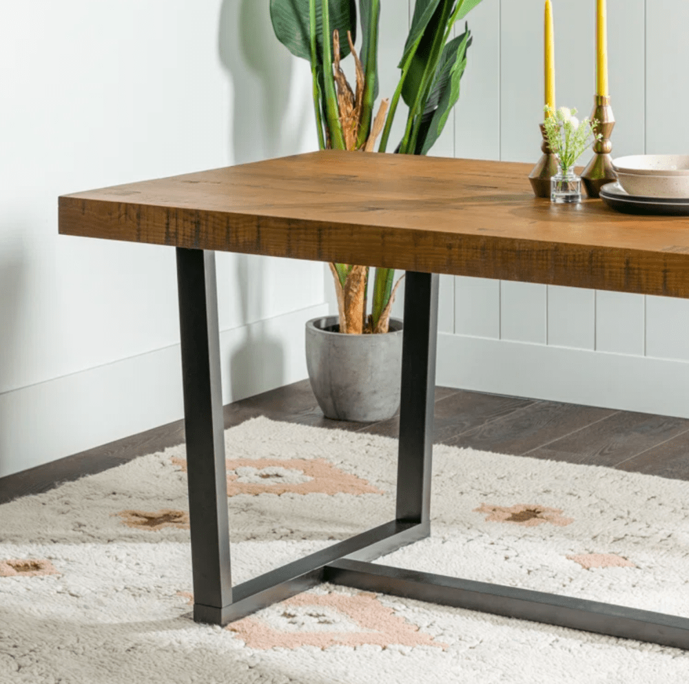 Union Rustic Amarapal Solid Wood Dining Table