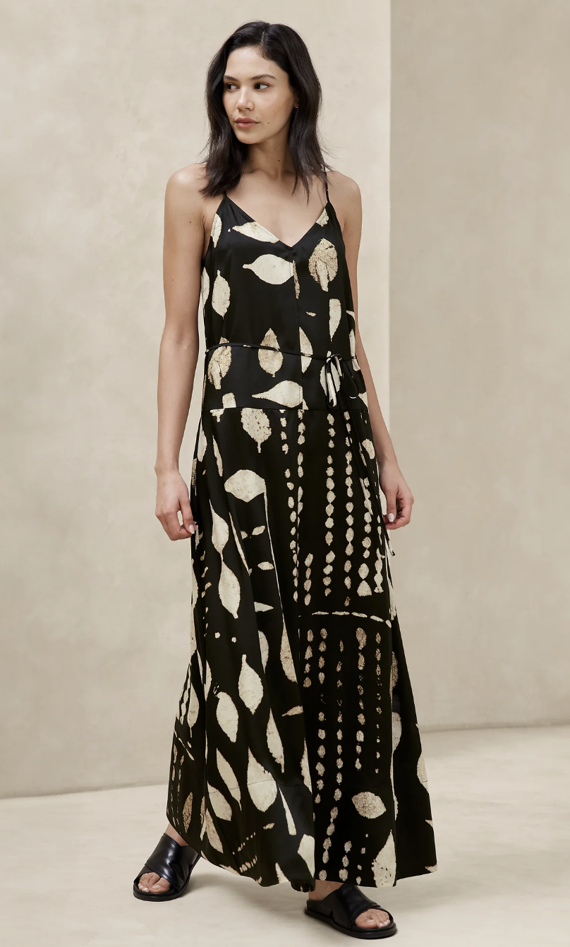 Tie-Waist Maxi Dress