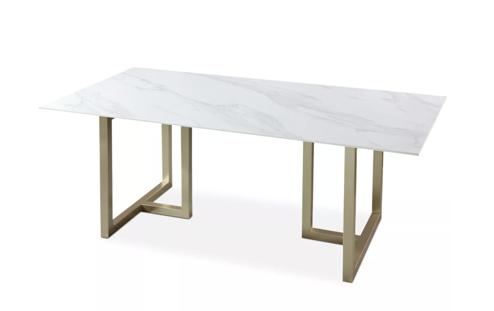 Created for Macy's Emila 78" Rectangle Sintered Stone Mix and Match Dining Table