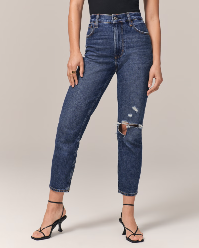 Abercrombie High Rise Mom Jean