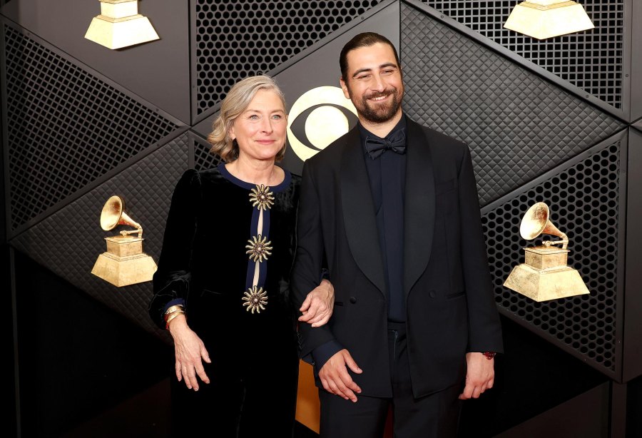 Stars Who Brought Family Members to the Grammy Awards Through the Years 648 Lauri Berkenkamp and Noah Kahan