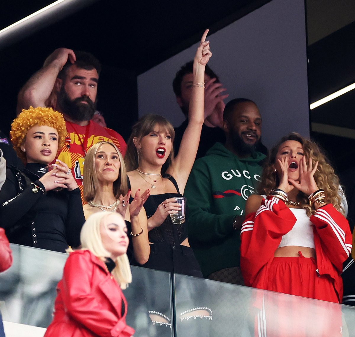 Taylor Swift Wins Beer-Chugging Contest at Super Bowl 2024 | Us Weekly