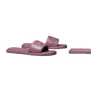 Tory Burch Double-T Leather Sport Slide Sandal