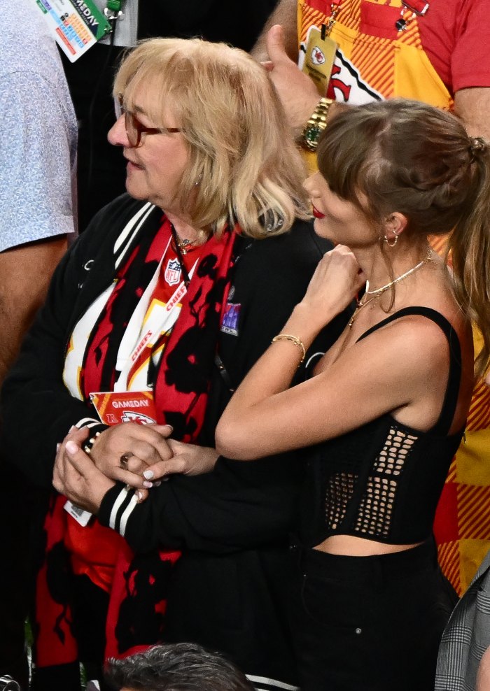 Taylor Swift, Donna Kelce Holds Hands After Chiefs Win Super Bowl 2024