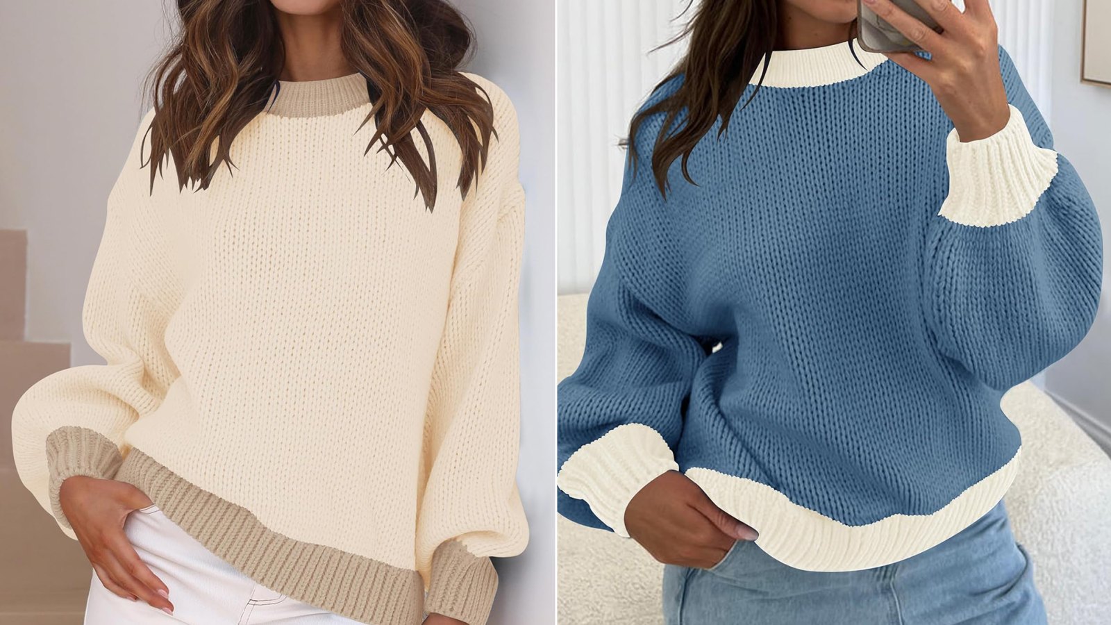 amazon-zesica-contrast-sweater
