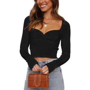 black date night top