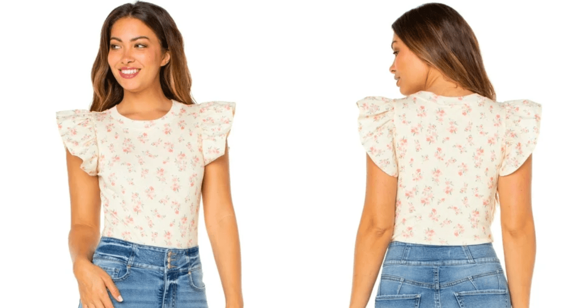 Romp Into Spring With This Fluttery Floral Bodysuit Romp Into Spring With This Fluttery Floral Bodysuit