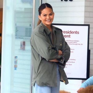 Chrissy Teigen in LA on February 17, 2024.