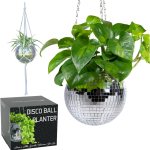 disco ball planter | best gifts for friends with February birthdays
