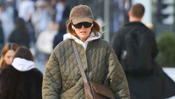Julianne Moore in NYC on February 15, 2024.