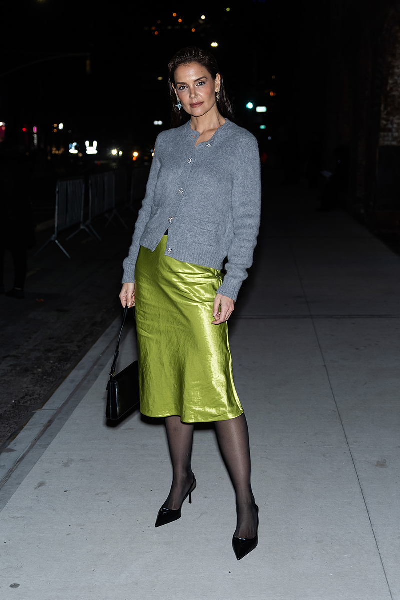 Katie Holmes at Skylight at The Refinery in Brooklyn on February 9, 2024.