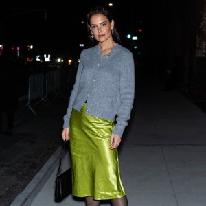 Katie Holmes at Skylight at The Refinery in Brooklyn on February 9, 2024.