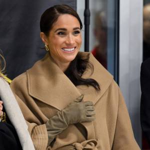 Meghan Markle at the Invictus Games One Year To Go Winter Training Camp in Vancouver on February 16, 2024.