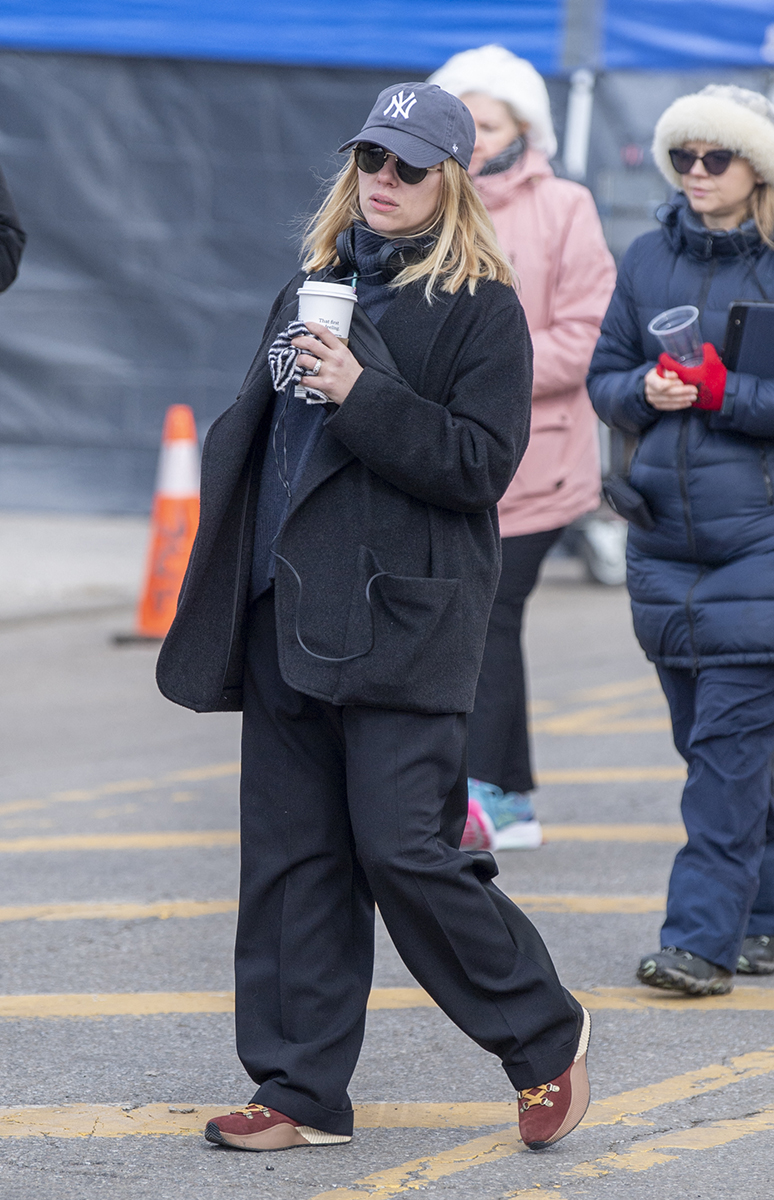 Scarlett Johansson in Coney Island on February 26, 2024.