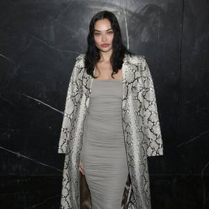 Shanina Shaik at the Michael Kors runway show during New York Fashion Week on February 13, 2024.