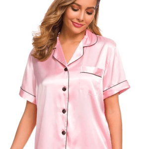Swomog Silk Satin Pajama Set