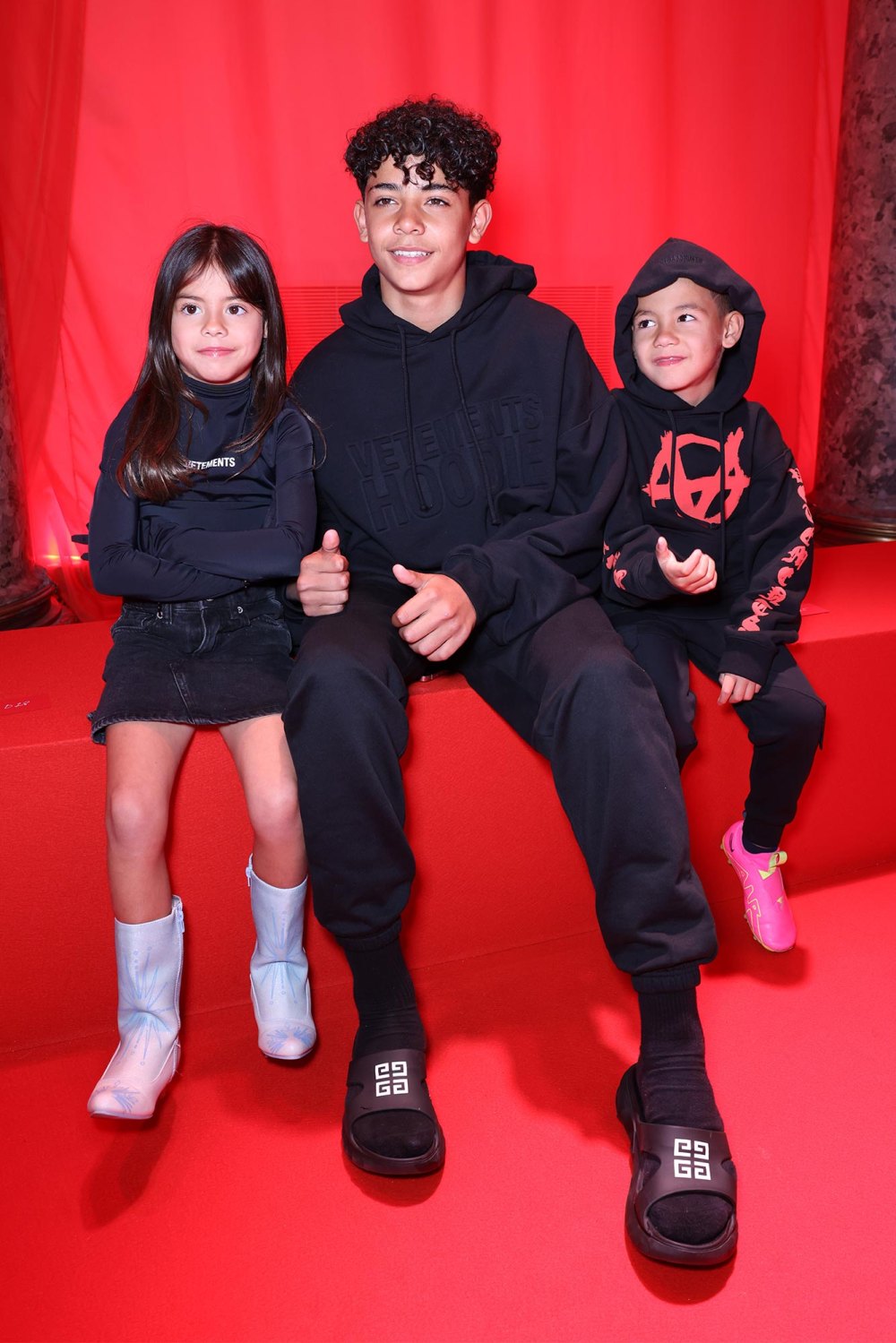 Cristiano Ronaldo and Wife Take Their Kids to Paris Fashion Week