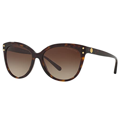 Michael Kors Jan MK2045 55mm Dark Tortoise Acetate/Brown Gradient One Size Sunglasses Women