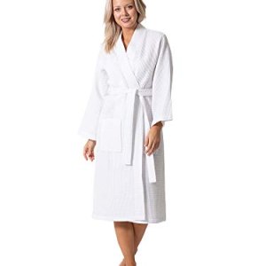 Best Budget Waffle Knit: Turkish Linen Waffle Knit Lightweight Spa and Bathrobe