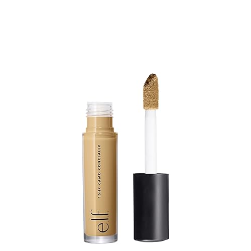e.l.f. 16HR Camo Concealer, Full Coverage, Highly Pigmented Concealer With A Matte Finish, Crease-proof, Vegan & Cruelty-Free, Medium Sand, 0.2 Fl Oz