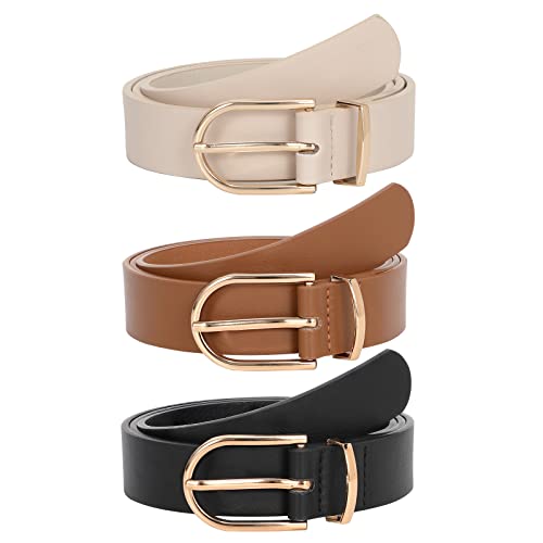 Jasgood 3 Pack Leather Belts