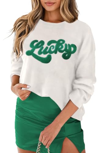 LEMAFER Women's 2024 St. Patrick's Day Sweater