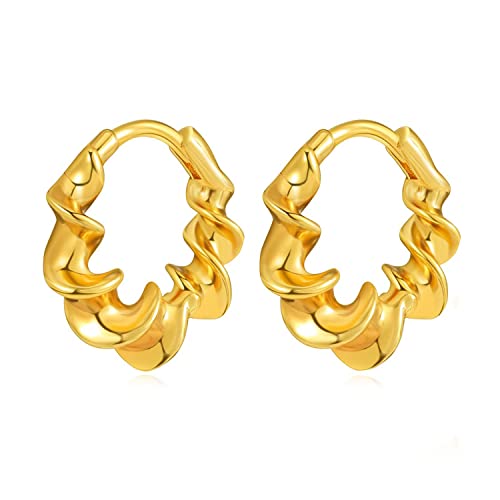 Ornapeadia Twist Hoop Earrings